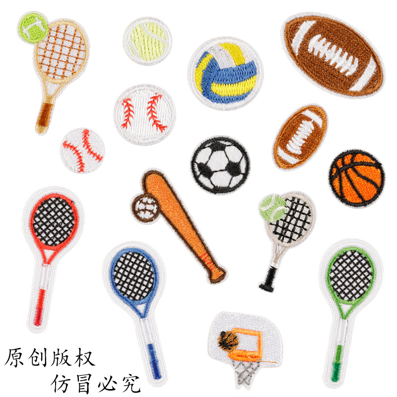 Table Tennis Olympics - 100 pçs/lote criativo bordado remendo esportes