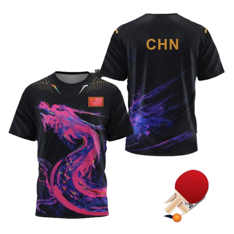 Table Tennis Zhang Jike - Camiseta CHN China National Dragon para